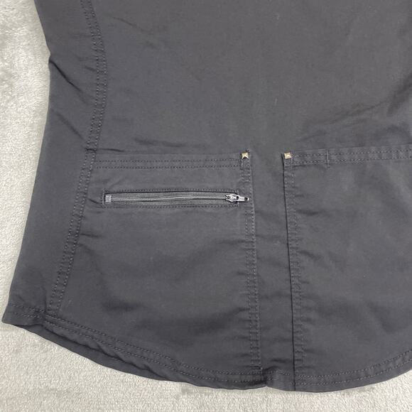 Women's Scrubstar Ultimate Size XS Criss Cross V-Neck Scrub Top Stretch Black - Picture 3 of 7